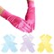 4 Pairs of Satin Princess-Style Gloves For Little Girls Dress Up Costumes, Tea Party, Birthday, Wedding, Pageant (4 Colors), For Ages 3+